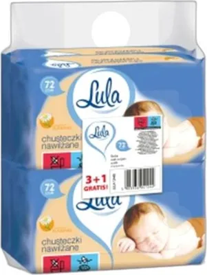 Obrázek produktu pro LULA Vlhčené ubrousky s heřmánkem 72ks 3+1