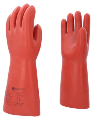 Produktbild von KS TOOLS Elektriker-Schutzhandschuh mit mechanischen und thermischen Schutz, Größe 11, Klasse 4, rot ( 117.0100 )