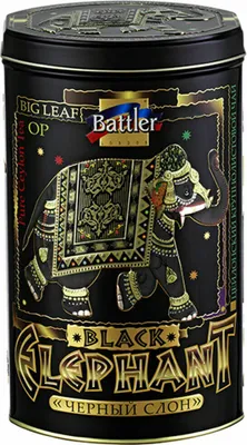 Produktbild von BATTLER Schwarzer Ceylon Tee Black Elephant OP lose 200g Metalldose Schwarztee