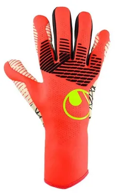 Image de Gant de receveur Uhlsport Ultragrip Zne Hn - rouge fluo/blanc/jaune fluo, taille : 9