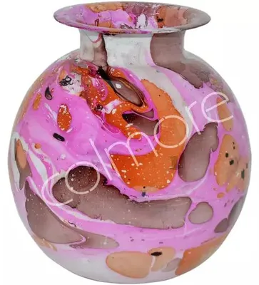 Immagine prodotto di Vaso fucsia, smaltato, dimensioni 26x26x28