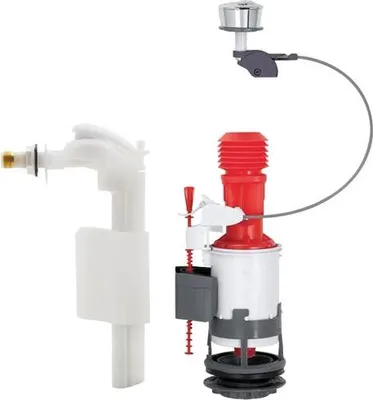 Image de Kit WC complet avec valve à flotteur et réservoir de chasse – Wirquin