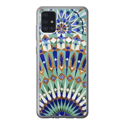 Produktbild von MuchoWow® Handyhülle Schutzhülle Hülle für Samsung Galaxy A52 5G Eine marokkanische Mosaikwand mit verschiedenen Formen Silikon Softcase Handy Hülle - Umschlag