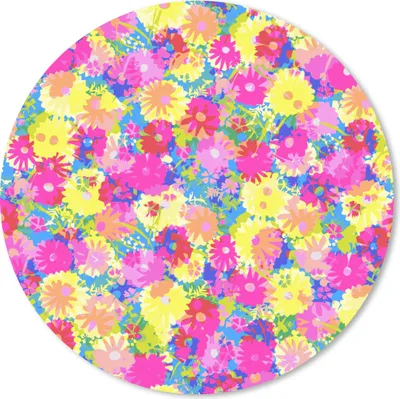 Produktbild von MuchoWow® Mauspad Mousepad Blüte - Sommer - Regenbogen - Design 20x20 cm - Mousepads - Maus Mat - Pad - Mausunterlage - Schreibtischmatte