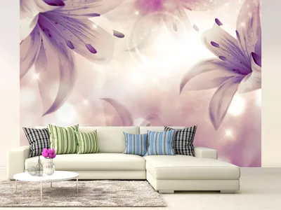Produktbild von Vlies Fototapete 400x280 cm Tapeten Wandtapete XXL Blumen Lilien b-A-0312-a-d