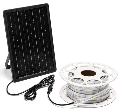 Produktbild von Glowster LED-Solarlichtstreifen, 10 m, 6500 K, 100 W