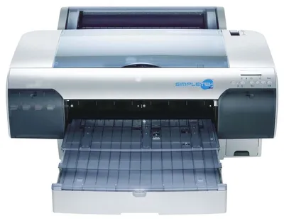 Produktbild von Epson Stylus Pro4450 Tintenstrahl-Großformatdrucker - 431,80 mm (17 Zoll) - Farbe - 24,3 m²/h Farbe - 1440 x 720 dpi - Fast Ethernet - USB - Tischgerät