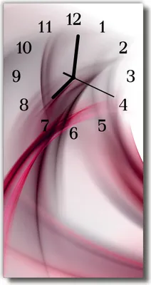 Produktbild von Tulup Glasuhr Wanduhr Küchenuhr Echt-Glas 30x60 Abstrakt Lila