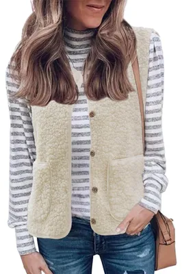 Image de Gilet sans manches en polaire Damen, avec poches