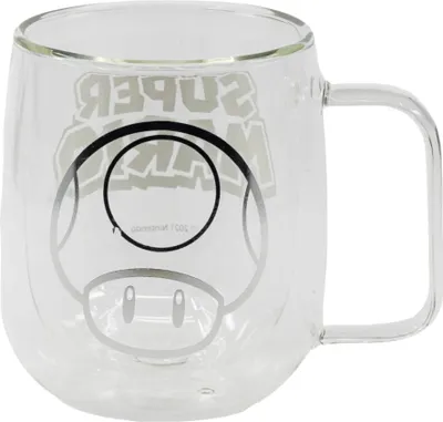 Produktbild von Super Mario Toady doppelwandige Kaffeetasse Teetasse Glastasse 290 ml