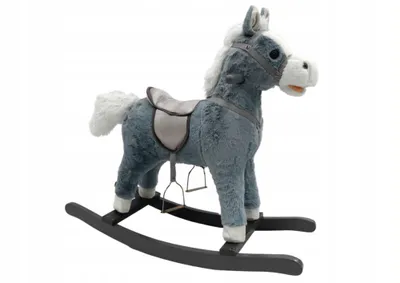 Obrázek produktu pro Šedý zvukový houpací kůň 74cm