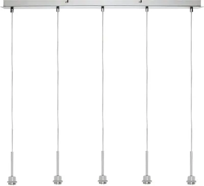 Image de Suspension Paulmann Living DecoSystems, max. 5 x 35 W, GU5,3, chrome, 230/12 V, métal