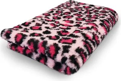Produktbild von Vet Bed Hundebett mit Antirutschbeschichtung Leopard fuchsie