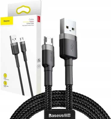 Immagine prodotto di Baseus CAMKLF-AG1 Cavo USB 0,5 m USB A Micro-USB B Nero