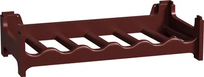Produktbild von ARTECSIS Weinregal stapelbar Kunststoff für 6 Flaschen, Flaschenregal, Braun