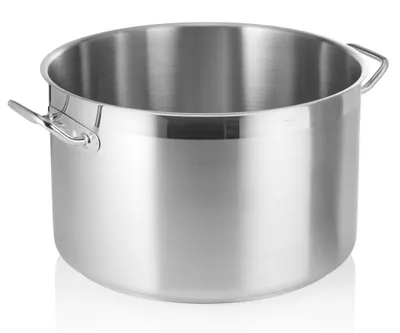Zdjęcie produktu dla Profesjonalny garnek ze stali nierdzewnej Garnek do smażenia z pokrywką, 44,0 l, Ø x wys.: 45 x 29 cm