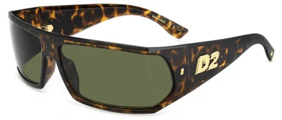 Zdjęcie produktu dla Okulary przeciwsłoneczne męskie Dsquared2 D2 0140/S Havana 73/15/120
