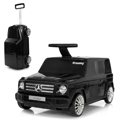Produktbild von Mercedes G-Klasse 2-in-1-Rutschauto & Koffer - 18 bis 42 Monate - Multifunktionaler Laufwagen für Kinder - Handgepäck 12L - Schwarz