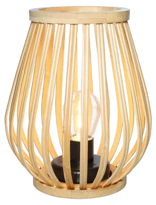 Produktbild von Solight Bambuslaterne mit LED-Leuchtmittel, warmweiß, 2x AA, 20cm WO3106