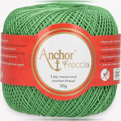 Zdjęcie produktu dla Anchor Freccia 12 – merceryzowana przędza bawełniana do cienkich szydełek (kolor 00242)