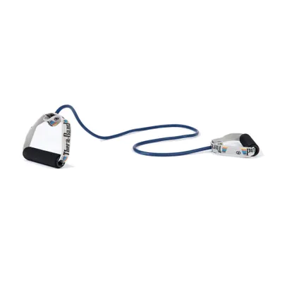 Produktbild von TheraBand Widerstandstrainer Bodytrainer Tubing mit Schaumstoffgriffen Blau | Sehr schwer, OneSize