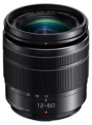 Immagine prodotto di Panasonic Lumix G Vario H-FS12060E Obiettivo Teleobiettivo 12-60mm F3.5 5.6 Nero