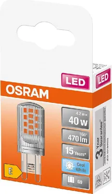 Produktbild von OSRAM LED Stift 4,2W G9 470lm 4.000K klar