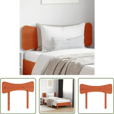 Produktbild von The Living Store Kopfteil Wachsbraun 75 cm Massivholz Kiefer