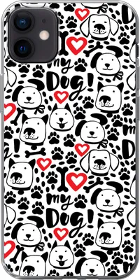 Produktbild von MuchoWow® Handyhülle Schutzhülle Hülle für Telefoonhoesje iPhone 12 mini Muster - Hund - Zitat - Jungen - Mädchen - Kinder - Kinder Silikon Softcase Handy Hülle - Bild