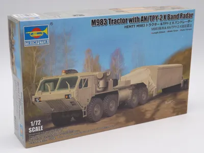 Produktbild von Trumpeter 07177 M983 Tractor with AN/TPY-2 X Band Radar Bausatz 1:72 in