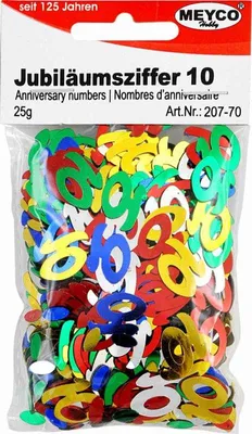 Produktbild von Jubilaeumszahlen 40 bunt