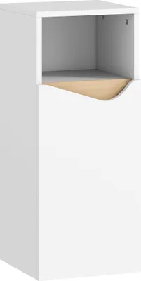 Immagine prodotto di Mobiletto da bagno con ripiani regolabili, 30x30x71,5 cm, bianco