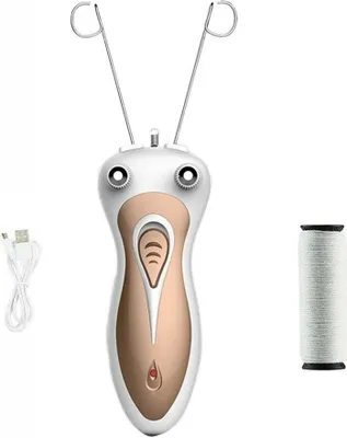 Obrázek produktu pro 1xElektrický odstraňovač chloupků z obličeje a těla Defeatherer s bavlněnou nití