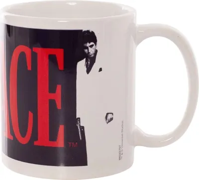 Obrázek produktu pro Scarface - hrnek na kávu, logo PM1865 (jedna velikost) (bílá/černá/červená)