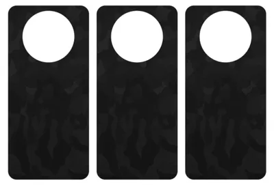 Produktbild von apgo Rückseite Schutzfolie, Skin, kompatibel mit Wiko Hi Enjoy 60 Pro 5G, Hinten Displayschutzfolie aus Vinylfolie, kratzfest, einfache Montage - Schwarzes Tarnmuster