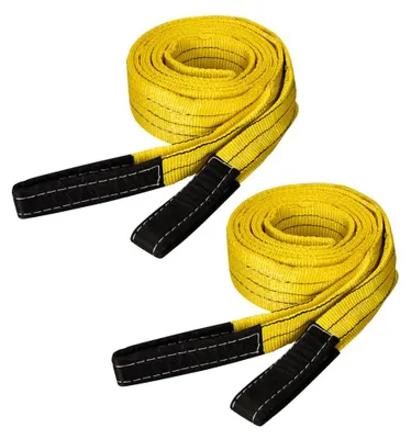 2 Rundschlingen 3 m x 2,5 cm, Tragfähigkeit 3 t, Polyester