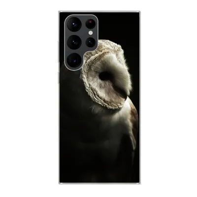 Produktbild von MuchoWow® Handyhülle Schutzhülle Hülle für Samsung Galaxy S22 Ultra Eule - Vogel - Porträt Silikon Softcase Handy Hülle - Abbildung