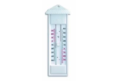 Produktbild von TFA-Dostmann 10.3014.02, Flüssigkeitsumgebungs-Thermometer, Drinnen/Draußen, F, °C, Analog, Weiß, Kunststoff