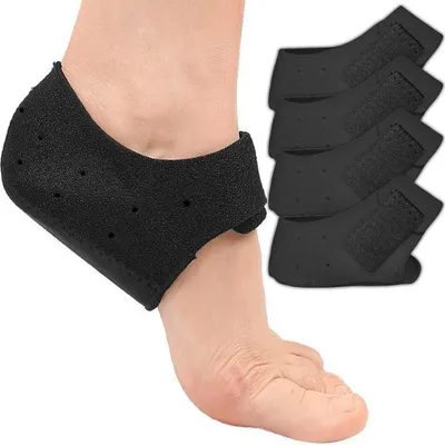 Produktbild von Fersenpolster 4pcs – Verstellbar Fersenschutz, Fersenärmelpolster, Fersenstütze, Gel Fersenschutz für Männer & Frauen, 36-40