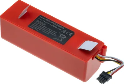 Image de Batterie T6 Power pour Roborock S4, Li-Ion, 14,4 V, 6000 mAh (86 Wh), rouge
