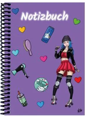 Produktbild von A 5 Notizbuch Manga Enora, lila, liniert