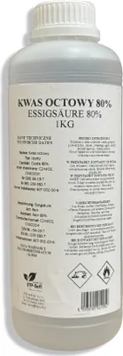 Produktbild von 1l Kyselina octová 80% | 1kg | Ocotová esencia prvotriednej kvality 1 liter