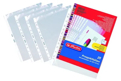 Obrázok produktu pre Obal euro A4 Herlitz, 100 mikronů, čirý, 25 ks