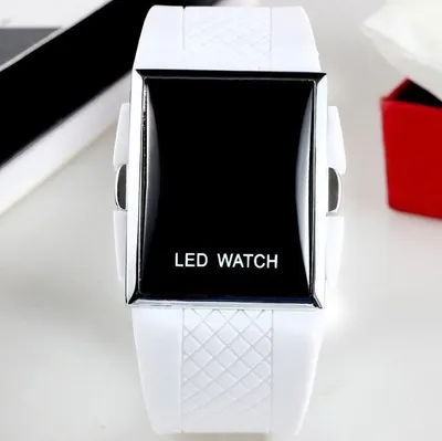 Obrázok produktu pre LED hodinky s športovým dizajnom Biele