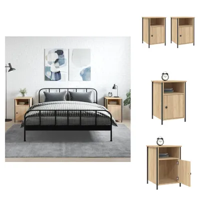 Obrázek produktu pro vidaXL Noční stolky 2 ks dub Sonoma 40x42x60 cm materiál na bázi dřeva - Noční stolky