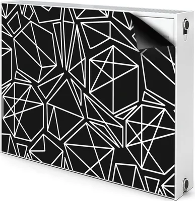 Produktbild von Magnet Radiator Magnet Mat Heizkörper Heizung Verkleidung Abdeckung 110x60 cm  - Geometrische, Feststoffe