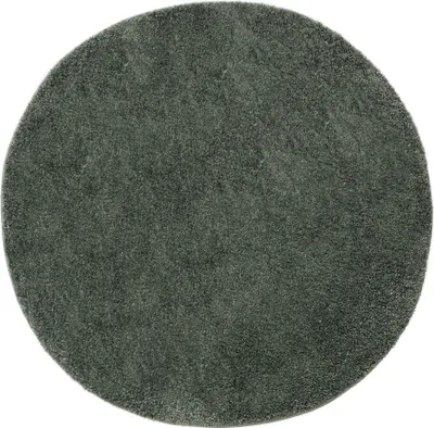 Produktbild von Interiyou Waschbarer Hochflorteppich Sofia Hellgrün ø 80 cm rund