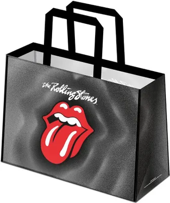 Produktbild von The Rolling Stones - Tragetasche "Rock 'N' Roll" PM11141 (Einheitsgröße) (Schwarz/Rot)