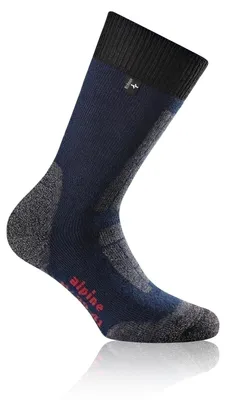 Image de Chaussettes de montagne ROHNER Alpine Trekking, bleu marine, pointure 39-41