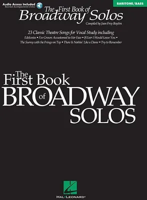 Produktbild von First Book of Broadway Solos Baritone/Bass Edition Book/Online Audio